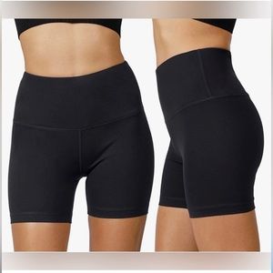 Yogalicious Lux Buttery Soft Squat Proof Bike Exercise Shorts Black